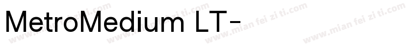 MetroMedium LT字体转换